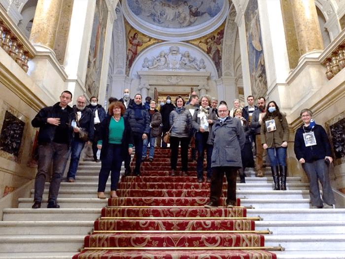 À l'Hôtel de Ville de Paris, où les étudiants ont travaillé sur le thème "Éducation, culture et religions". © Sciences Po. 