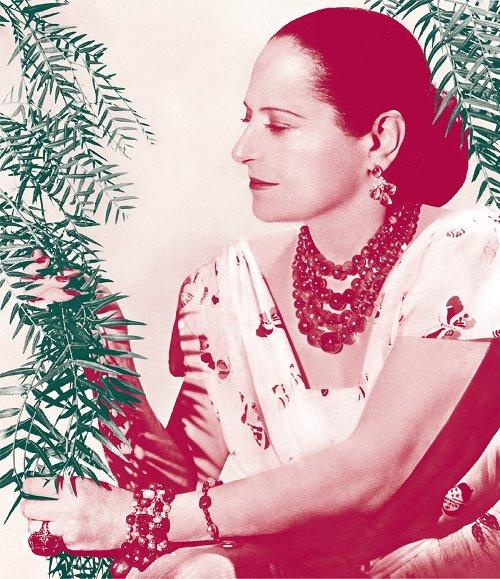 Helena Rubinstein dans son appartement à New York. Collection Lilith Fass 