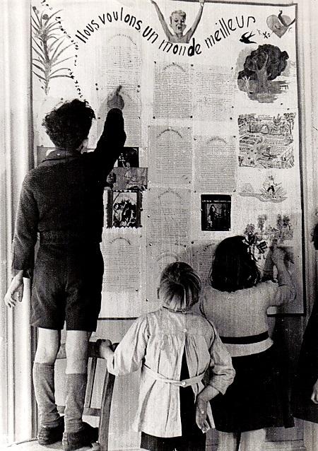 Enfants de la maison Les Glycines, tenue par l'OSE - Crédit : OSE