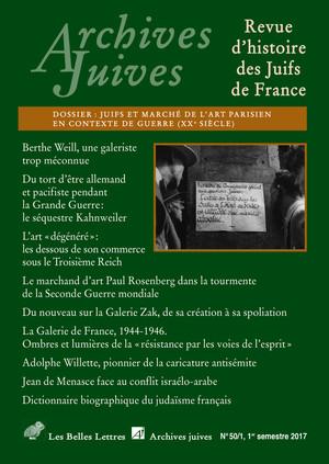 Juifs et marché de l'art parisien en contexte de guerre (XXe siècle)