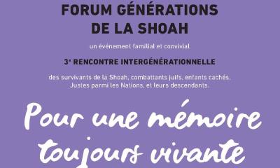 #Rencontre : 3e Forum Générations de la Shoah