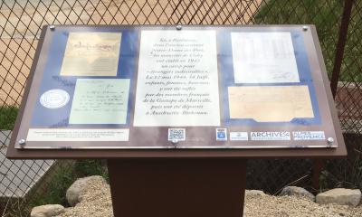 Inauguration d’une plaque mémorielle en hommage aux victimes de la rafle du 12 mai 1944 à Reillanne