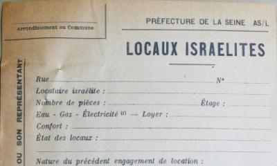 De la spoliation des baux locatifs à la "réintégration" des appartements. Histoire des "logements juifs" à Paris - Sarah Gensburger, Isabelle Backouche et Eric Le Bourhis  