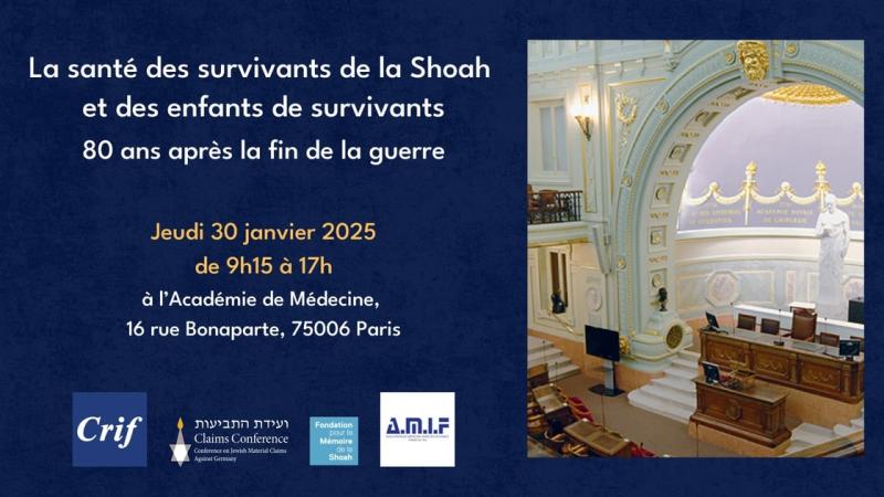 La santé des survivants de la Shoah et des enfants de survivants, 80 ans après la fin de la guerre