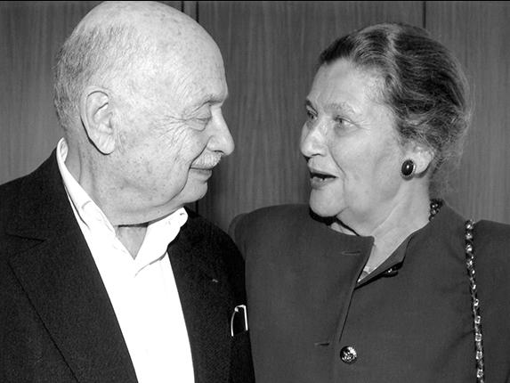 Paul Schaffer et Simone Veil. Archives personnelles de Paul Schaffer. 