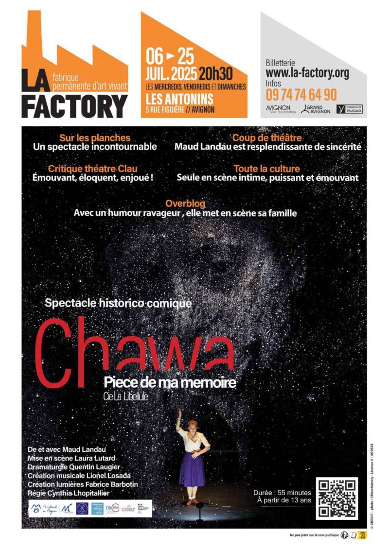 Chawa, pièce de ma mémoire - Compagnie La Libellule