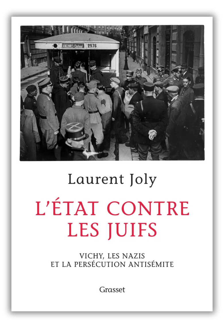 Couverture du livre de Laurent Joly "L'État contre les Juifs"