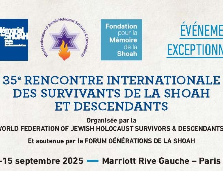 #35e Rencontre internationale des survivants de la Shoah